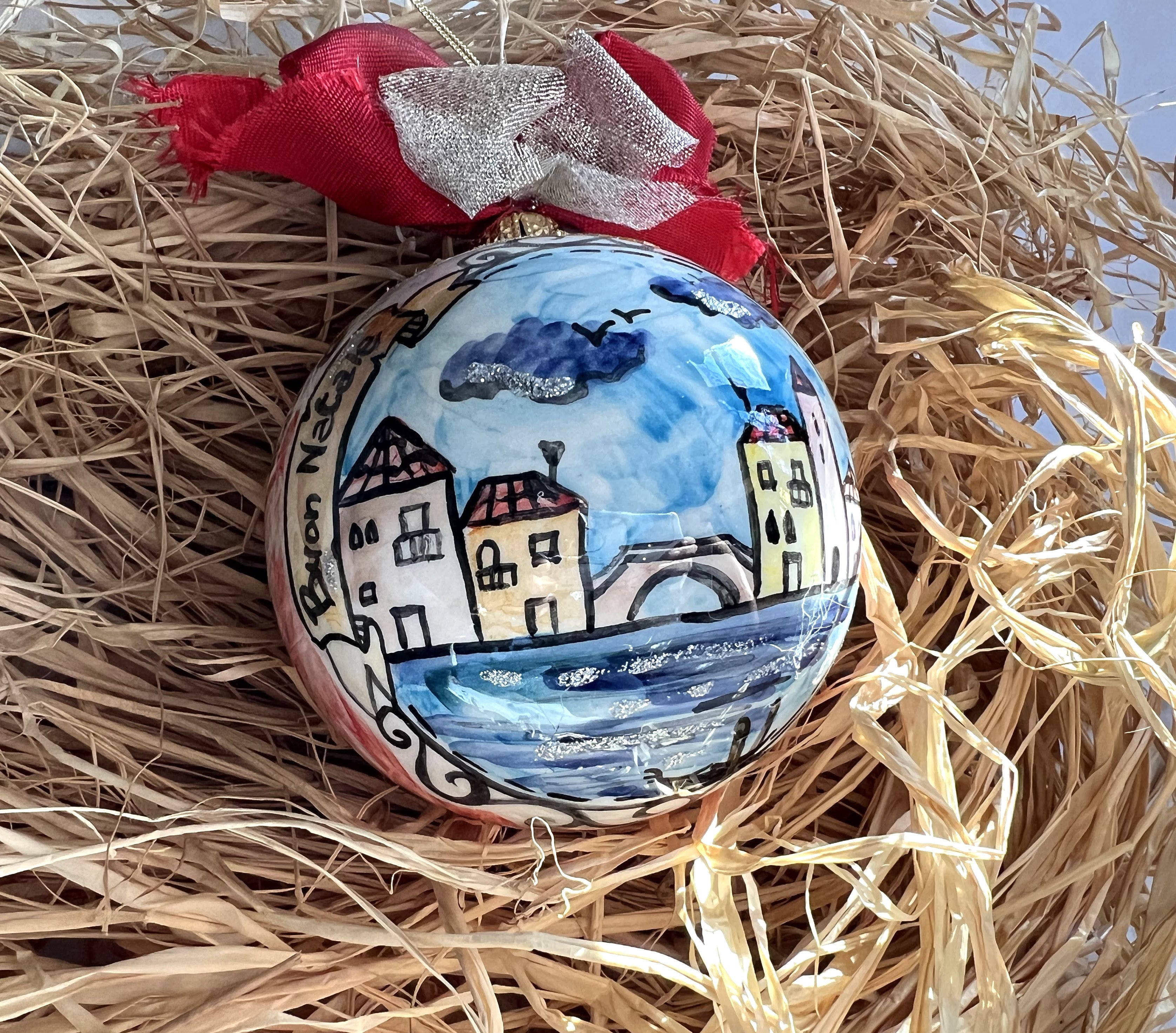 Decorated Holiday Ornaments From Italy