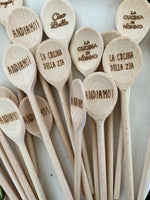 Load image into Gallery viewer, Italian Phrase Wooden Spoon
