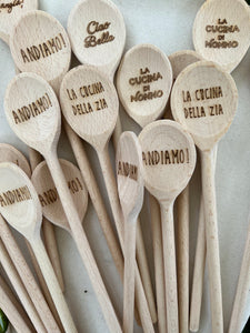 Italian Phrase Wooden Spoon