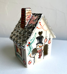 Holiday House Candle Holder