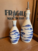 Load image into Gallery viewer, Small Capri Blue Fish Olive Oil Bottle
