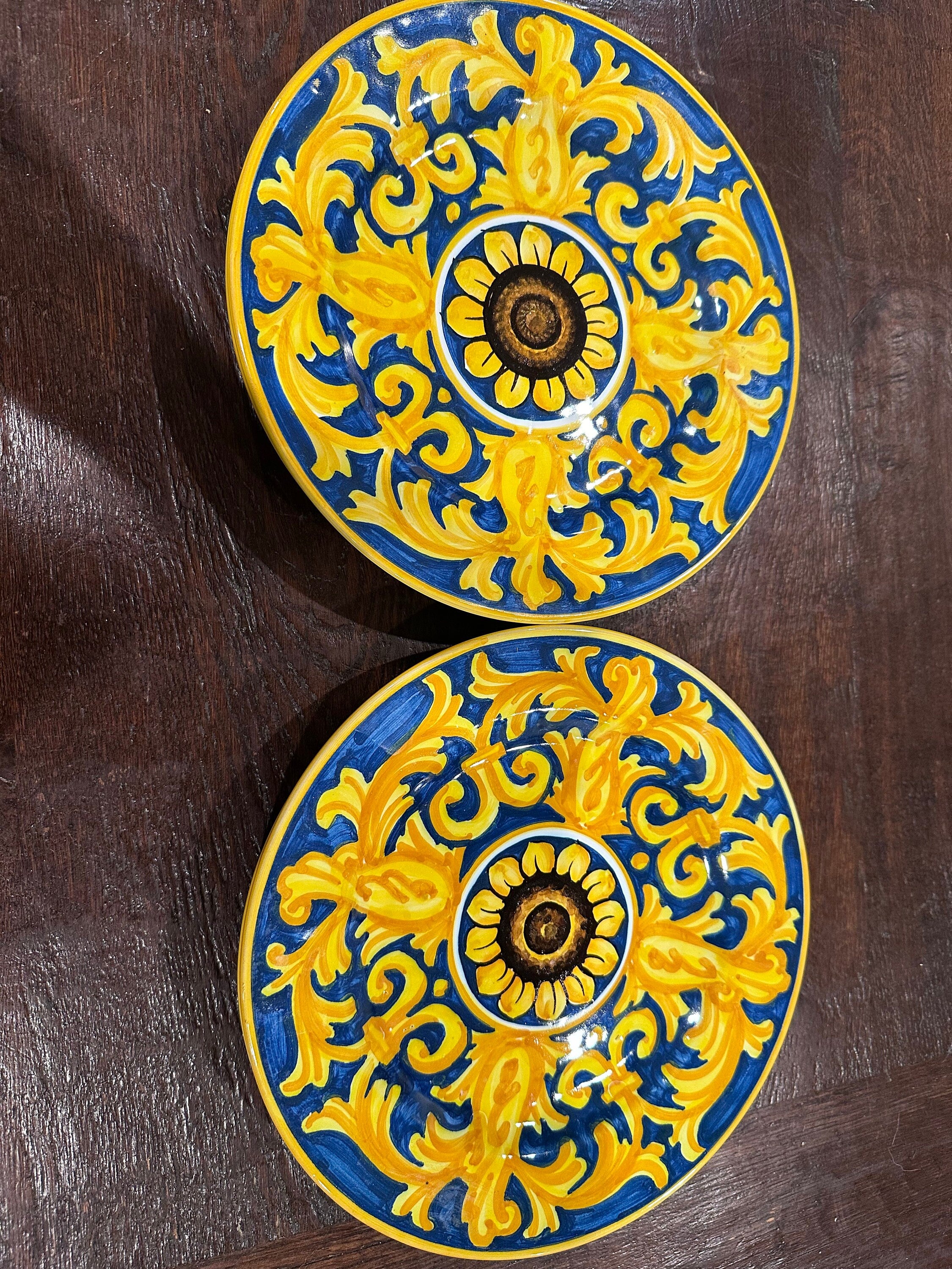 Hand Painted Traditional Mediterranean Plates