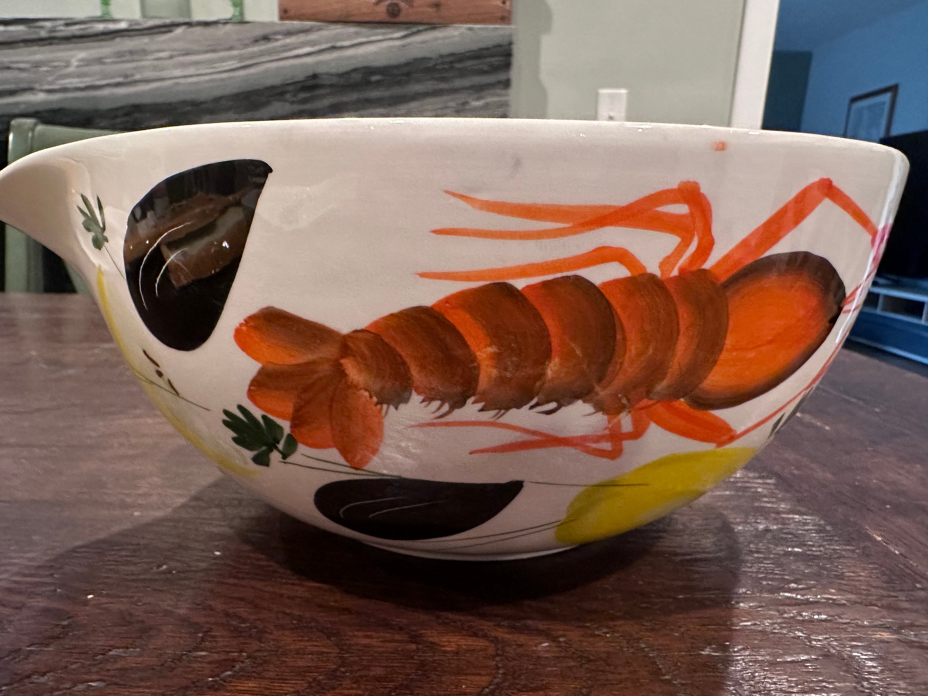 Seafood Lobster Serving Bowls With Spout