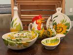 Load image into Gallery viewer, Sunflower Collection Bowls, Oil Bottles, Spoon Rest, Trivet, Gallo Pitcher
