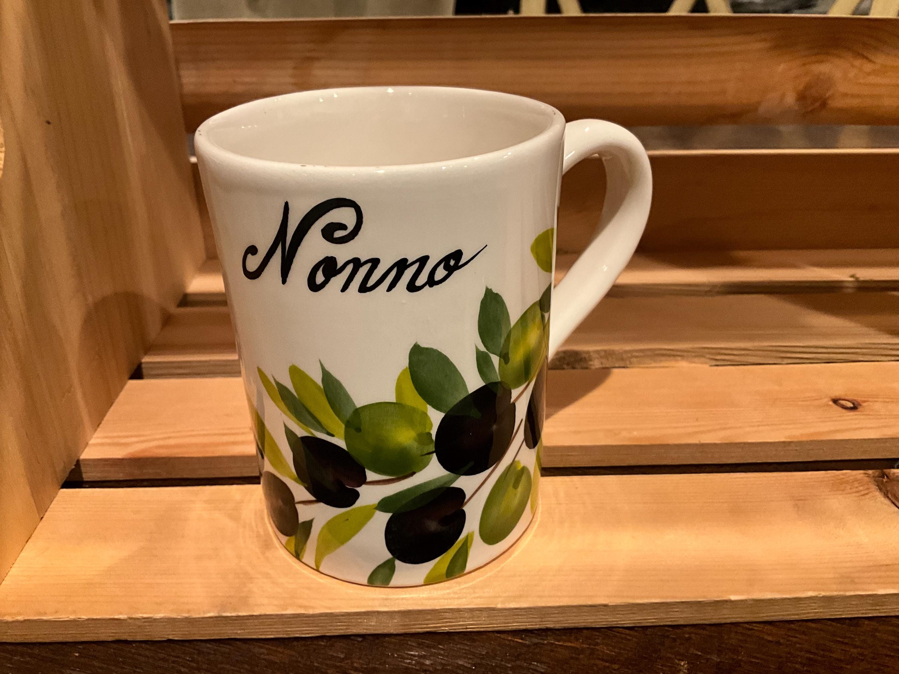 Hand Painted Nonno Mugs