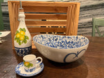 Load image into Gallery viewer, Everyday Bowls/ Lemon w Blue
