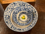 Load image into Gallery viewer, Everyday Bowls/ Lemon w Blue
