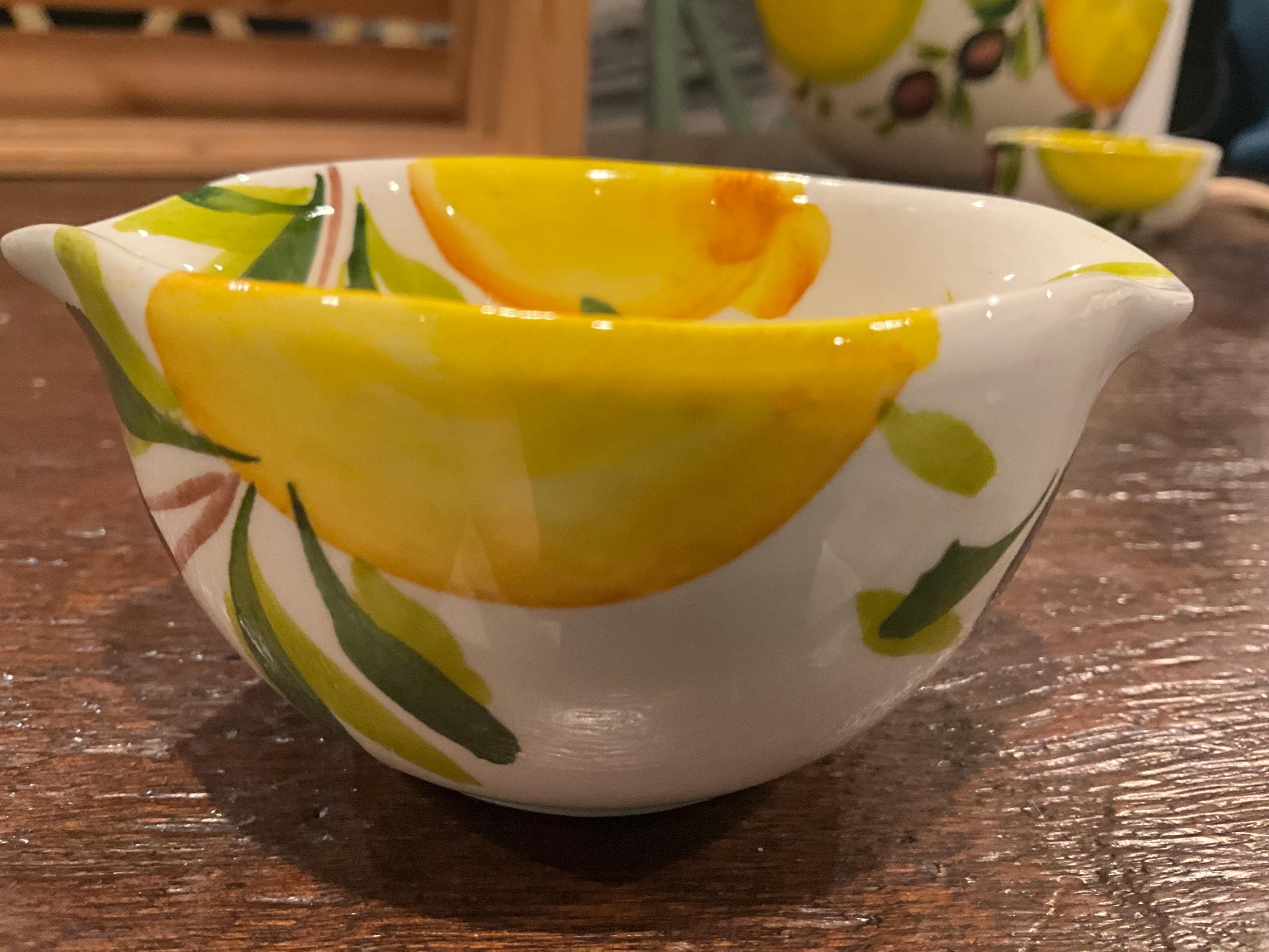 Hand Painted Maltese Medley Serving Bowls