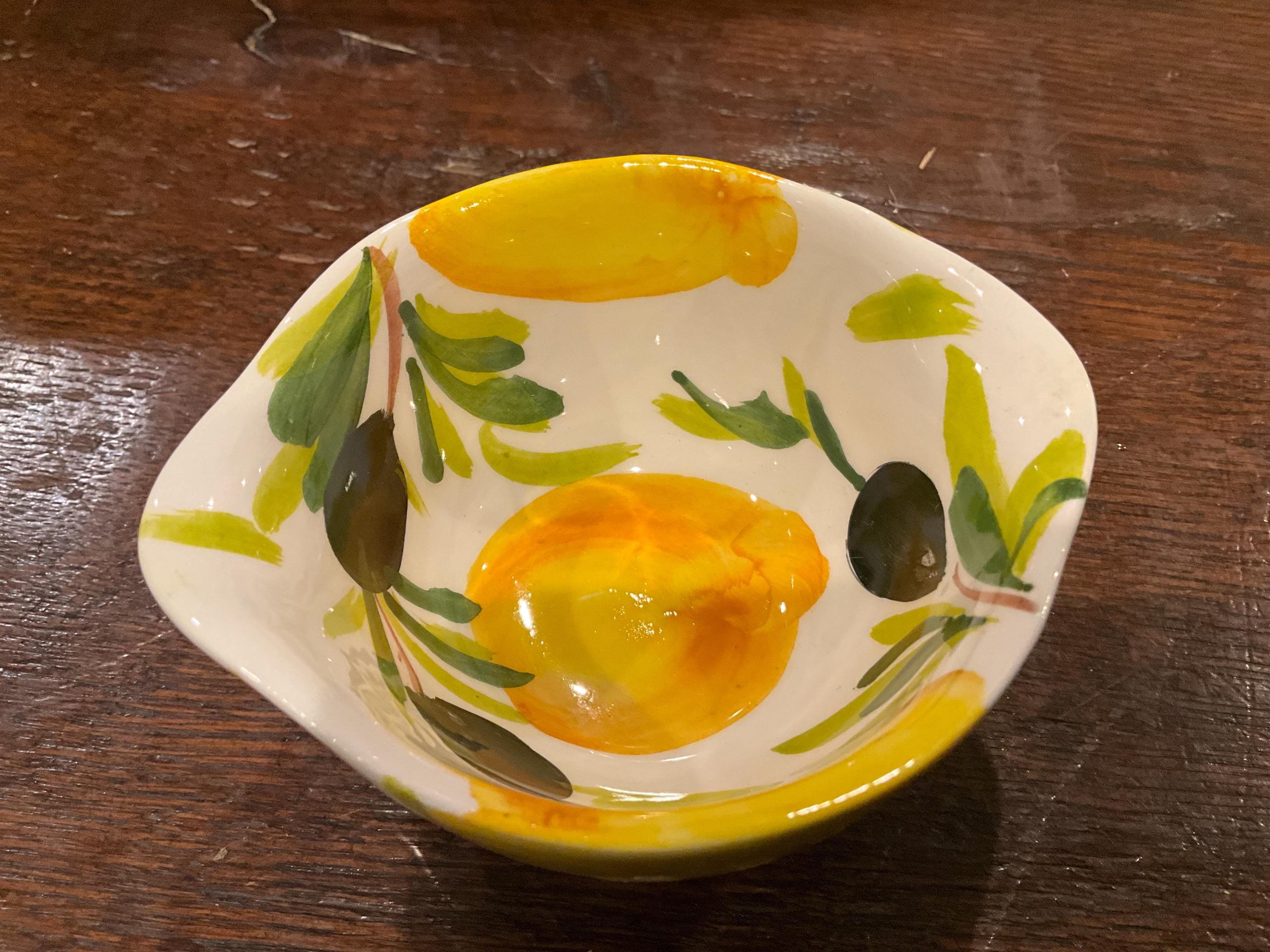 Hand Painted Maltese Medley Serving Bowls