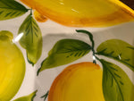 Load image into Gallery viewer, Hand Painted in Malta Lemon Serving Bowls
