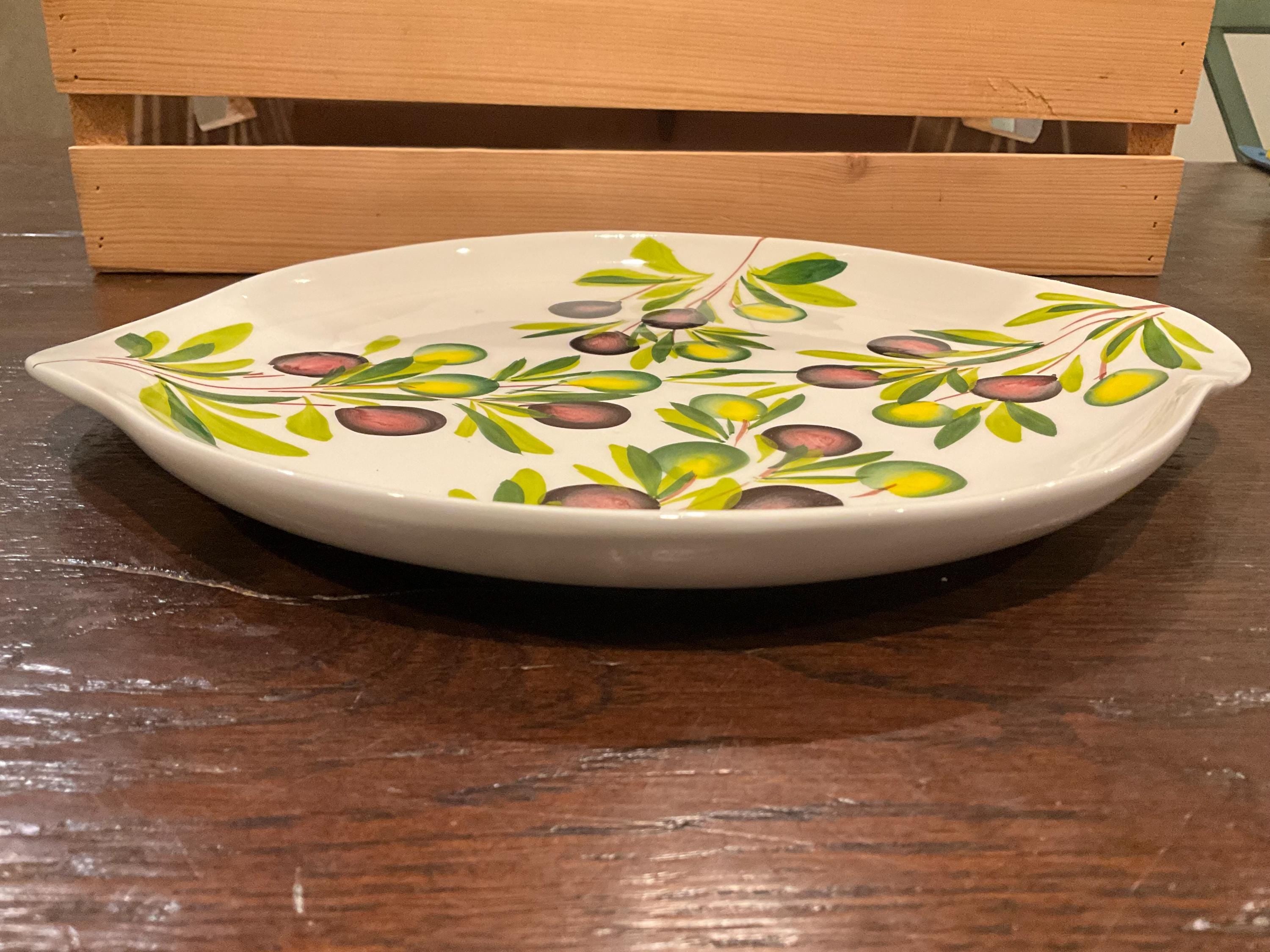 Hand-Painted Maltese Olive Platter