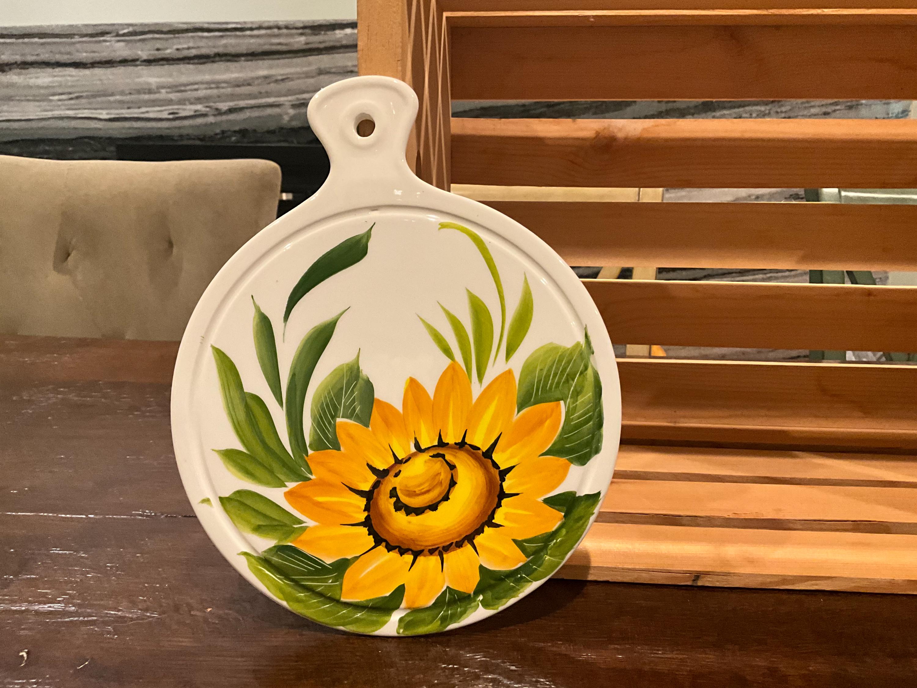 Sunflower Collection Bowls, Oil Bottles, Spoon Rest, Trivet, Gallo Pitcher