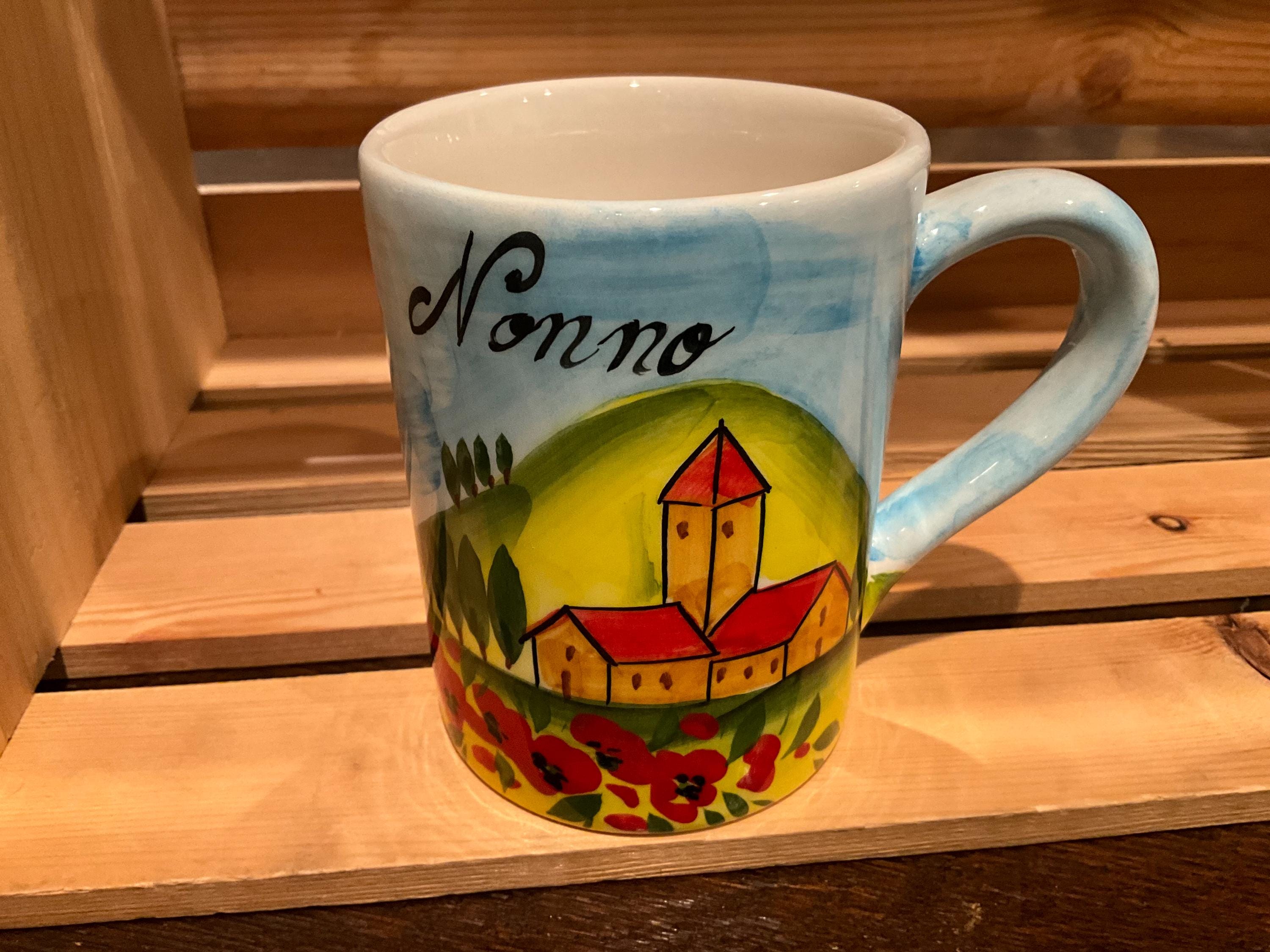 Hand Painted Nonno Mugs