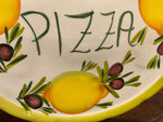 Load image into Gallery viewer, Hand-Painted Maltese Pizza Plates: 13&quot; microwave and dishwasher safe wonders for fun pizza nights
