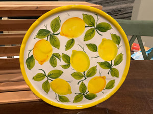 Hand-Painted Maltese Pizza Plates: 13" microwave and dishwasher safe wonders for fun pizza nights