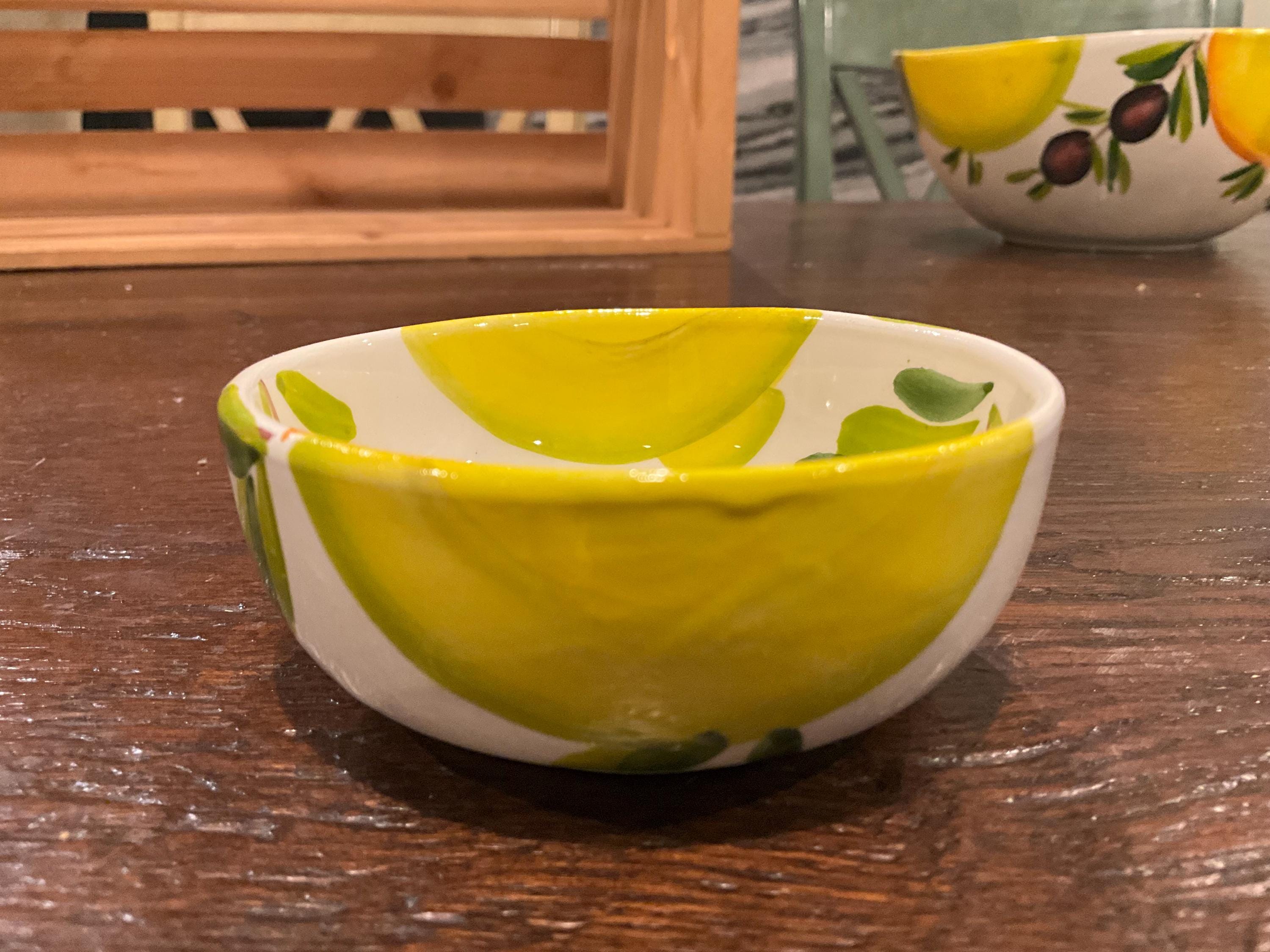 Hand Painted Maltese Medley Serving Bowls