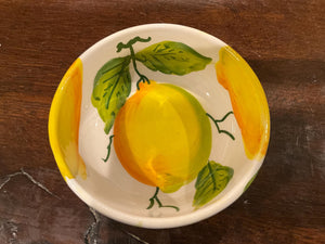 Hand Painted in Malta Lemon Serving Bowls