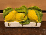 Load image into Gallery viewer, Hand-Painted Maltese Lemon Key Hanger
