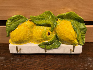 Hand-Painted Maltese Lemon Key Hanger