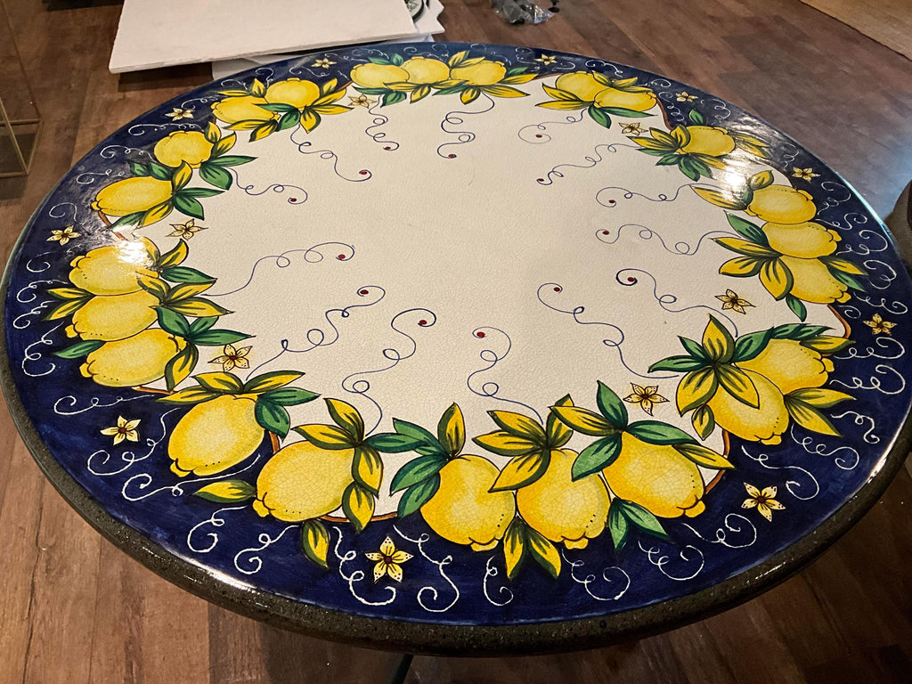 Hand-Painted Lava Tables from Malta: A Unique Piece of Art