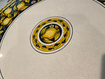 Load image into Gallery viewer, A Hand-Painted Maltese Lava Table with lemon: A Durable and Exquisite Piece
