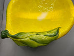 Load image into Gallery viewer, Lemon Shaped Serving Bowl Hand Painted in Italy - A Slice of Italian Sunshine
