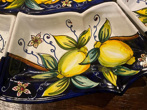 Hand-painted 7-piece antipasto serving sets