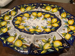 Load image into Gallery viewer, Hand-painted 7-piece antipasto serving sets
