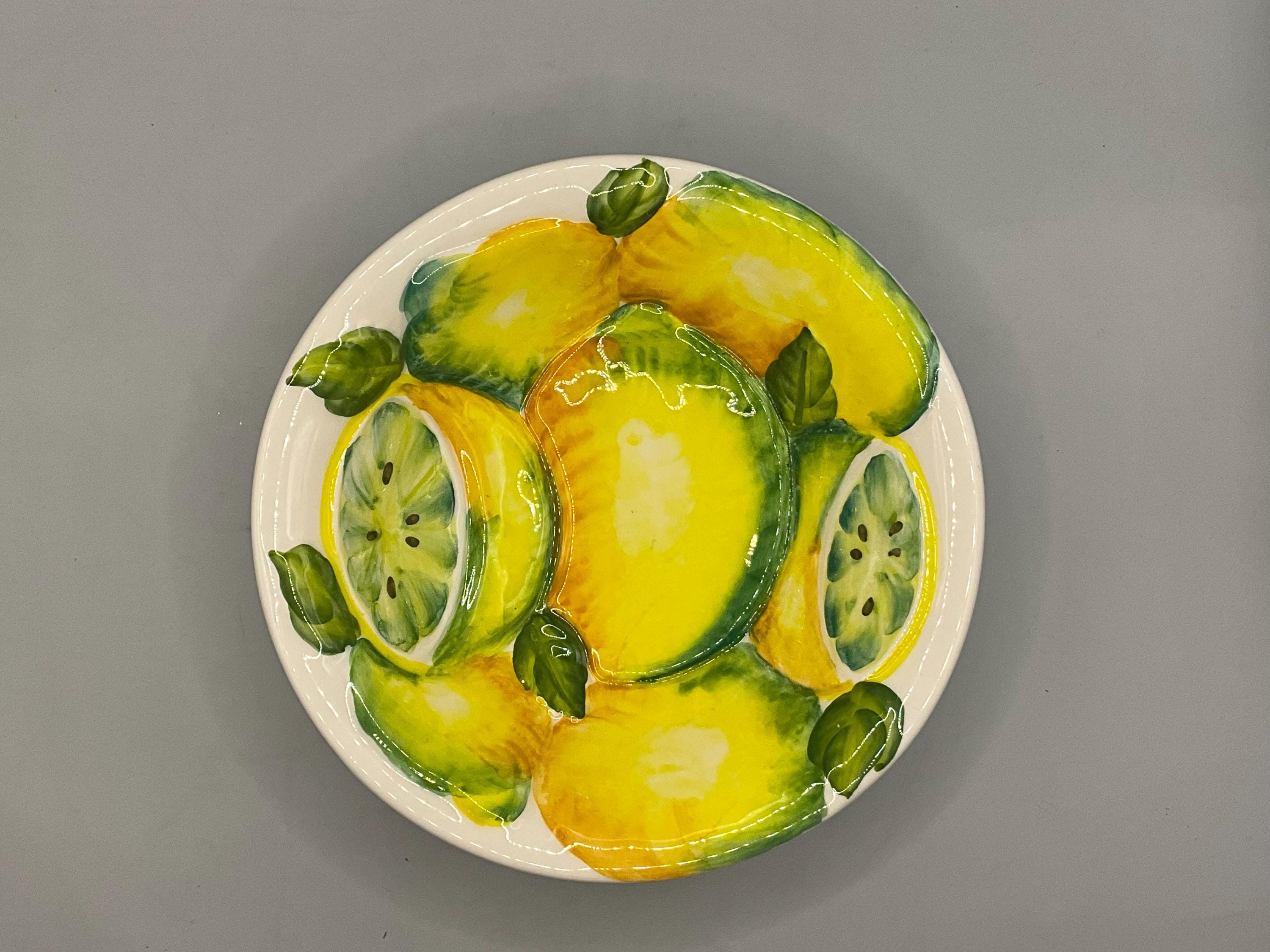 Hand Painted in Italy lemon Bowls in multiple sizes