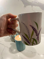Load image into Gallery viewer, hand poured candle in hand painted made in italy ceramic mug
