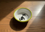 Load image into Gallery viewer, Hand painted Italian Ceramic Cat Bowl |Italy Made Pet Dish | Artisan Cat Food Bowl | Dishwasher Safe Gatto Bowl
