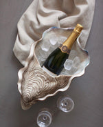 Load image into Gallery viewer, Oyster Shell Champagne Bucket Ceramic made in Italy
