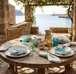 Load image into Gallery viewer, Octopus soup/pasta low rise bowl plates made in Italy
