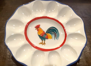 Rooster Deviled Egg Plate