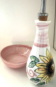 Oil Bottle Bowl Set-Pink