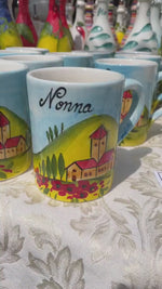 Load and play video in Gallery viewer, Nonna, Nonno, Zia. Zio Tuscan Mugs
