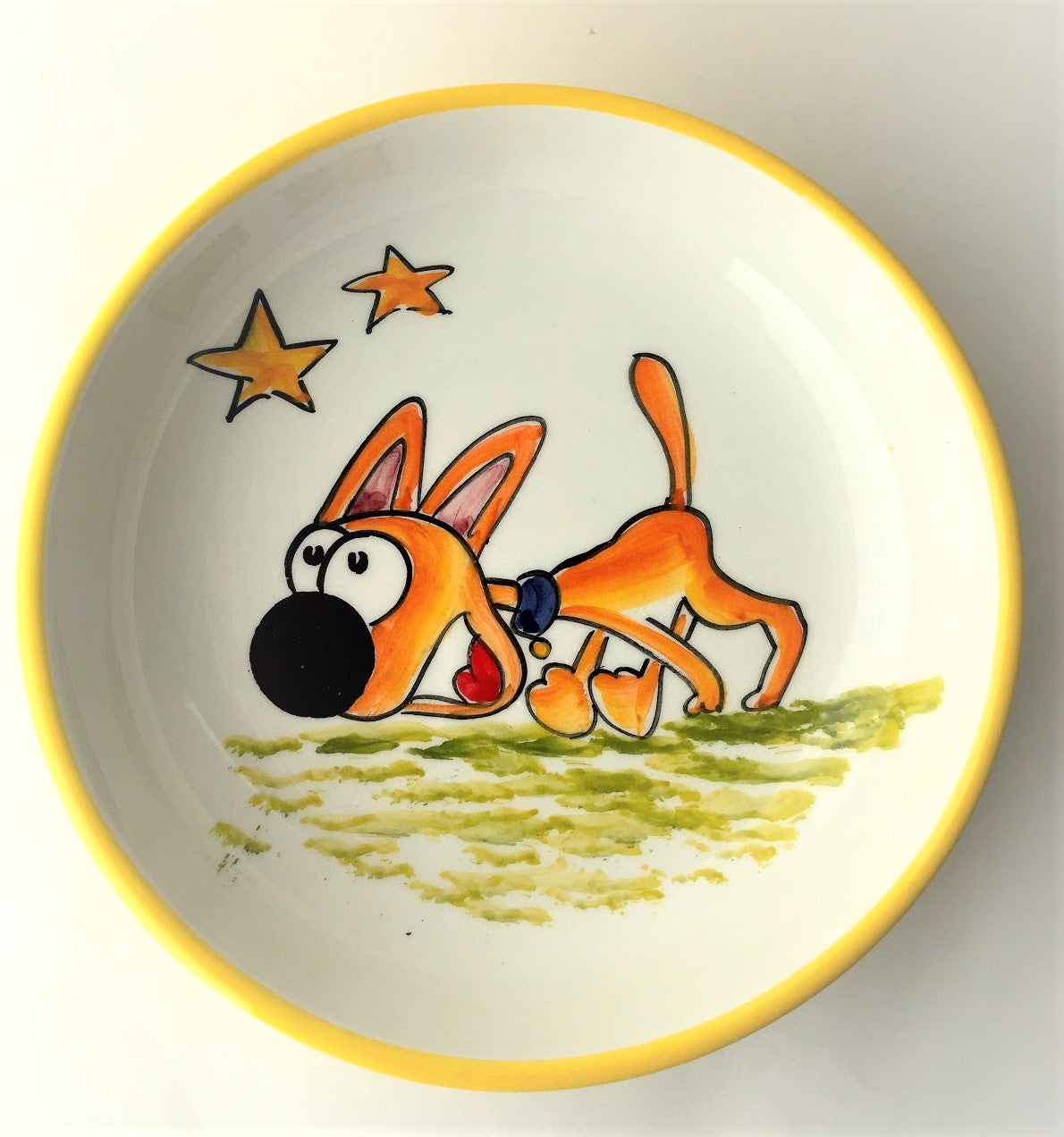Digging Dog Ceramic Bowls