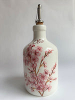 Load image into Gallery viewer, Square Cherry Blossom Olive Oil Bottle
