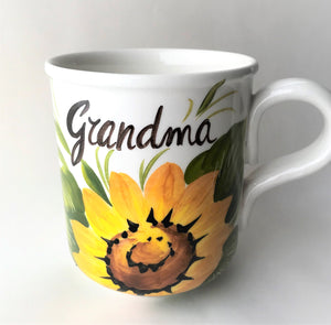 Sunflower Grandma Mug