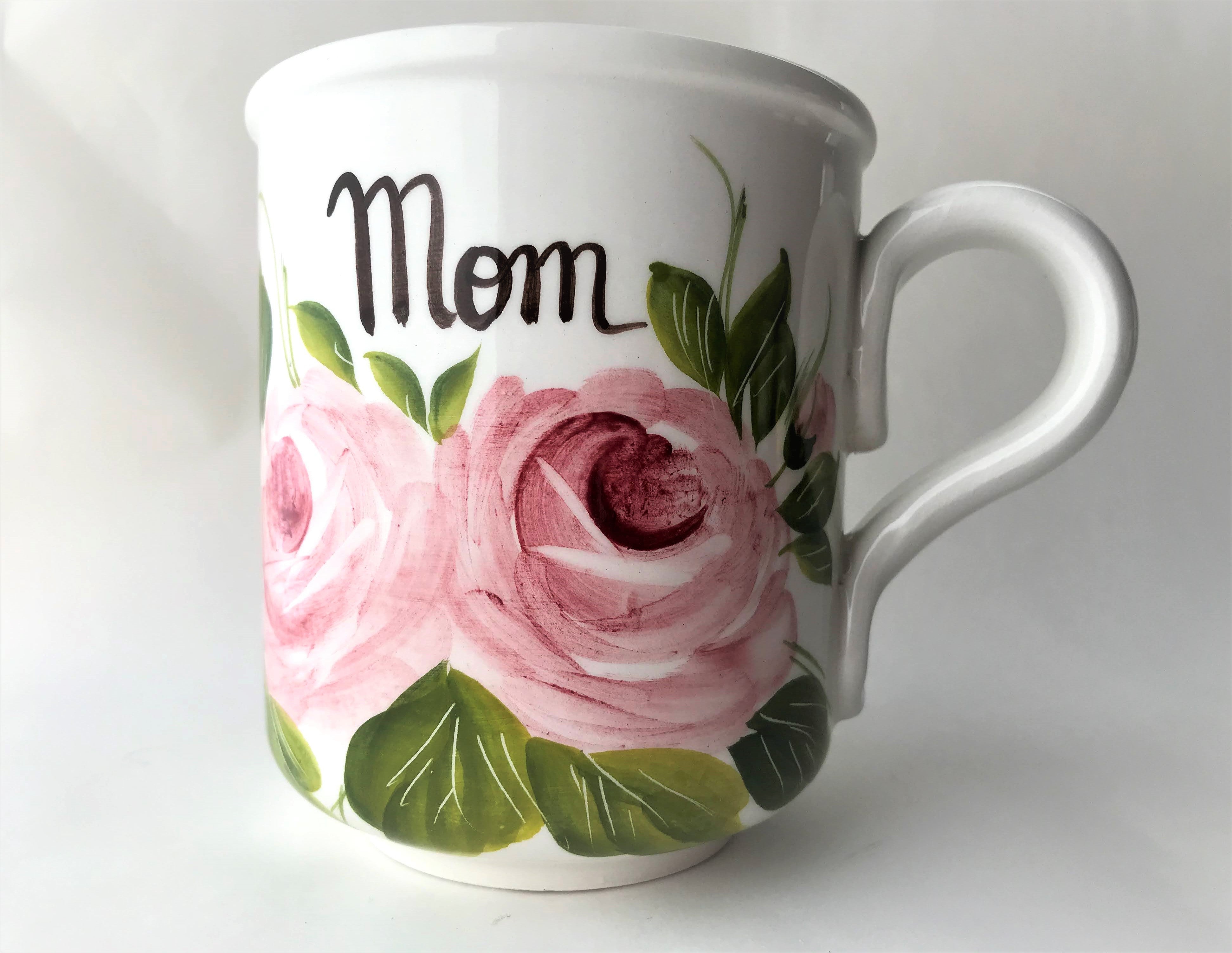 Pink Roses Mom Mug