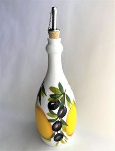 Lemons / Olive Vinegar Bottle (Aceto) Large