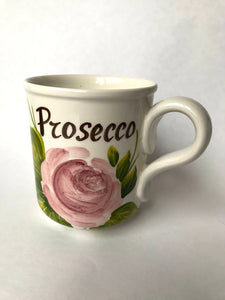 Pink Roses Italian Prosecco Mug