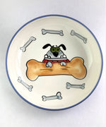 Load image into Gallery viewer, Bull Dog w/ Bone Ceramic Bowls
