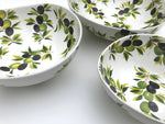 Load image into Gallery viewer, Everyday Serving Bowls Black / Green Olives
