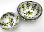 Load image into Gallery viewer, Everyday Serving Bowls Black / Green Olives
