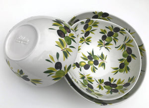 Everyday Serving Bowls Black / Green Olives