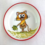 Load image into Gallery viewer, Lucky Cat w/ Clover Ceramic Bowls
