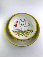 Load image into Gallery viewer, Puppy Love Dog Ceramic Bowl
