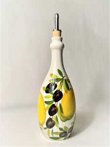 Lemons / Olive Olive Oil Bottle