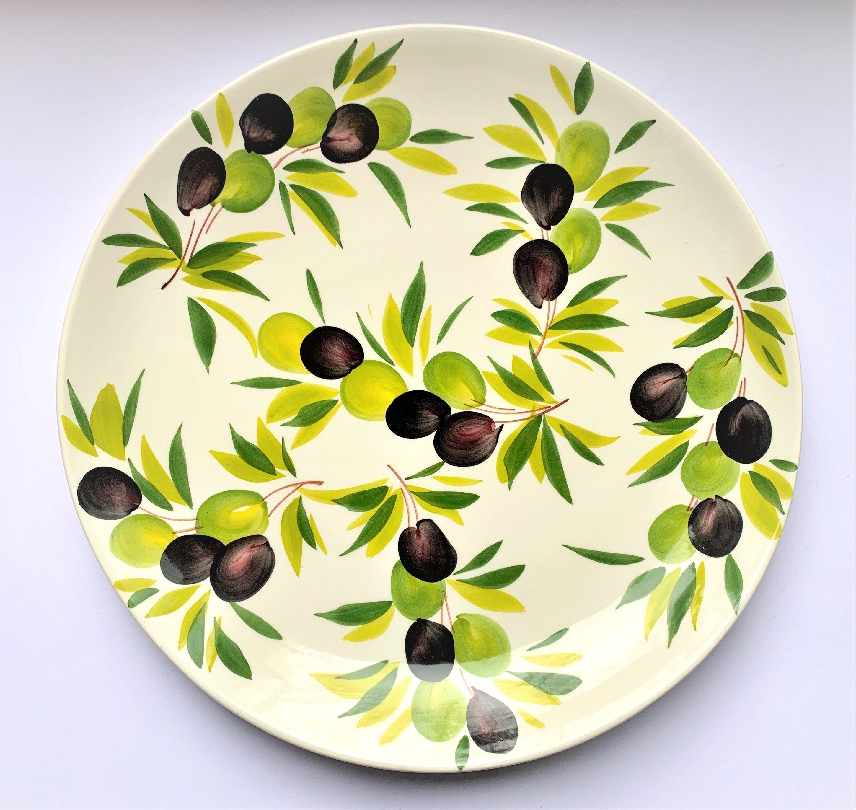 Olive Plates Hand-painted Made in Italy